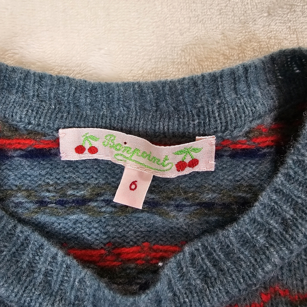 Bonpoint Multicolor Patterned Sweater - Picture 3 of 8